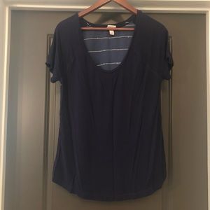 🌺 Merona Navy Women’s Nautical Shirt Size L